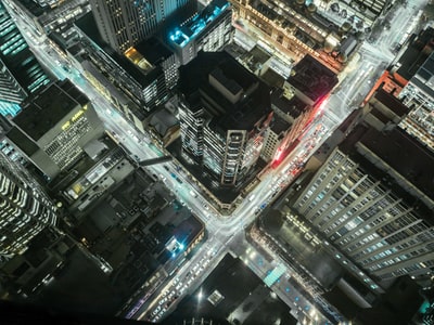 空中城市的照片
